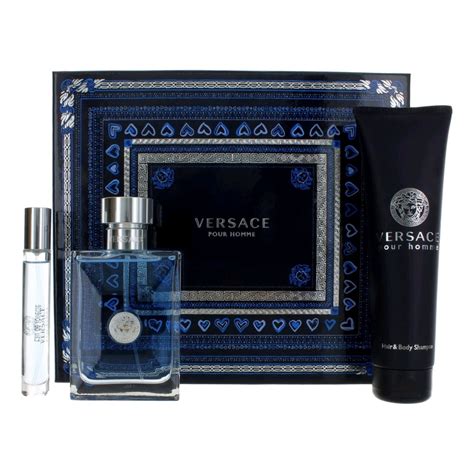 versace pour homme men gift set|versace cologne pour homme set.